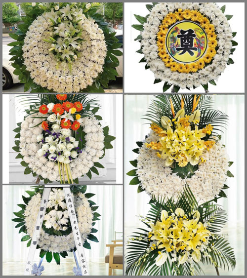 广西钦州灵山县佛子镇大芦村花圈速递